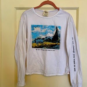 Be the change long sleeve shirt